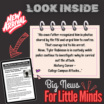 Who Is Tyler Robinson, Suspect in Charlie Kirk Shooting? Article Pack on True Crime