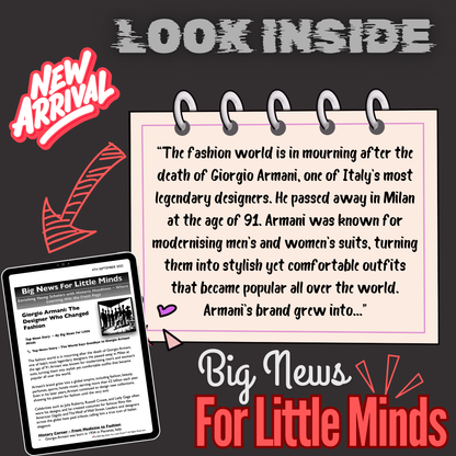 Giorgio Armani Passes Away: Who was he? A Legacy in Fashion Article Pack with Freebies