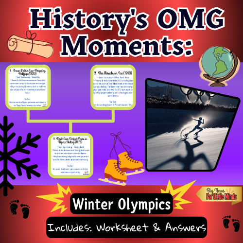 Unforgettable Winter Olympic Moments: Amazing Facts with Worksheet & Answers!