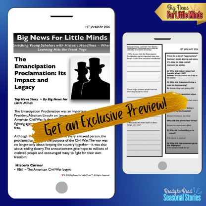 The Emancipation Proclamation for Kids: Why it Mattered! Article Pack with Freebies