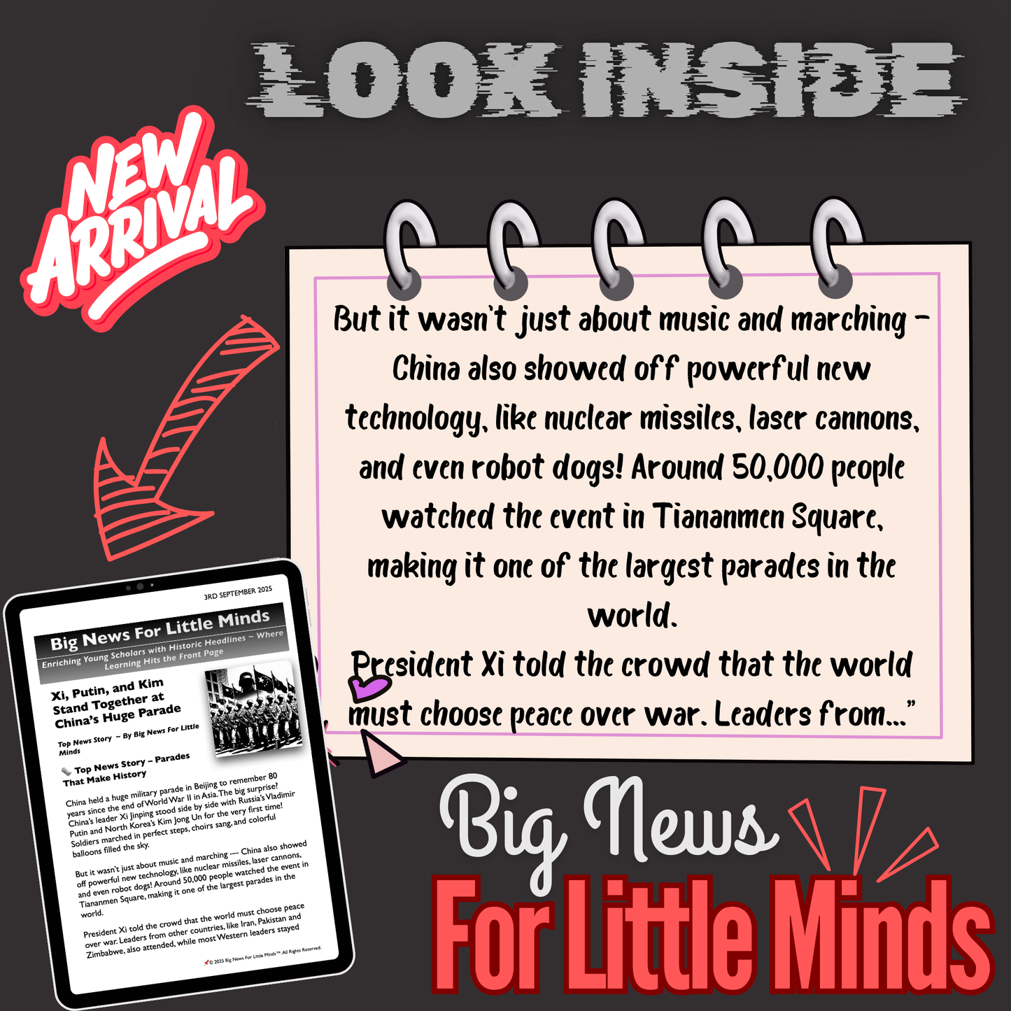 Xi, Putin, Kim Stand United at Beijing Parade: 2025 Article Package with Freebies!