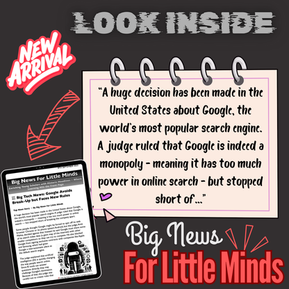 Victory for Google in Monopoly Case 2025: Kids Article Pack & Free Worksheets
