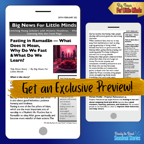 Fasting in Ramadān: What It Means, Why We Fast & What We Learn? Kids Article Pack