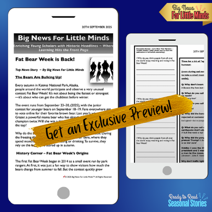Fat Bear Week Article Pack for Kids – Wildlife, Culture, Hibernation & Activities & Worksheets