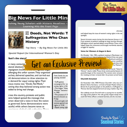 The Suffragettes: Girls Who Changed the Rules of Democracy: Women's History Month Article Pack!