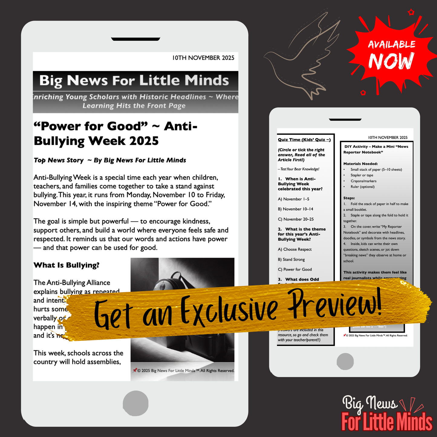 Celebrating Anti-Bullying Week Across Schools: Kids Complete Article Pack!