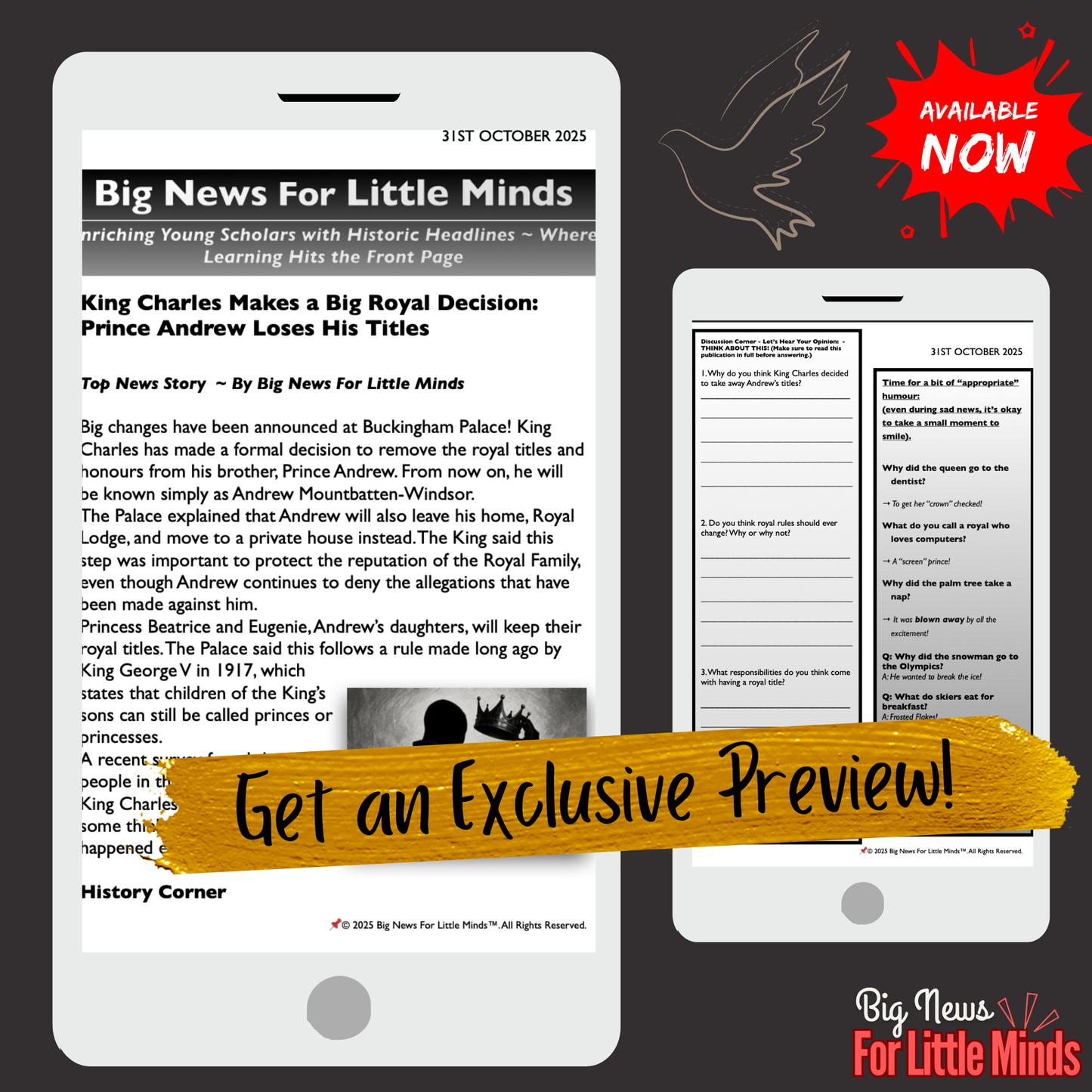 Prince Andrew Loses His Royal Titles: King Charles Shakes things Up! (Kid's News)