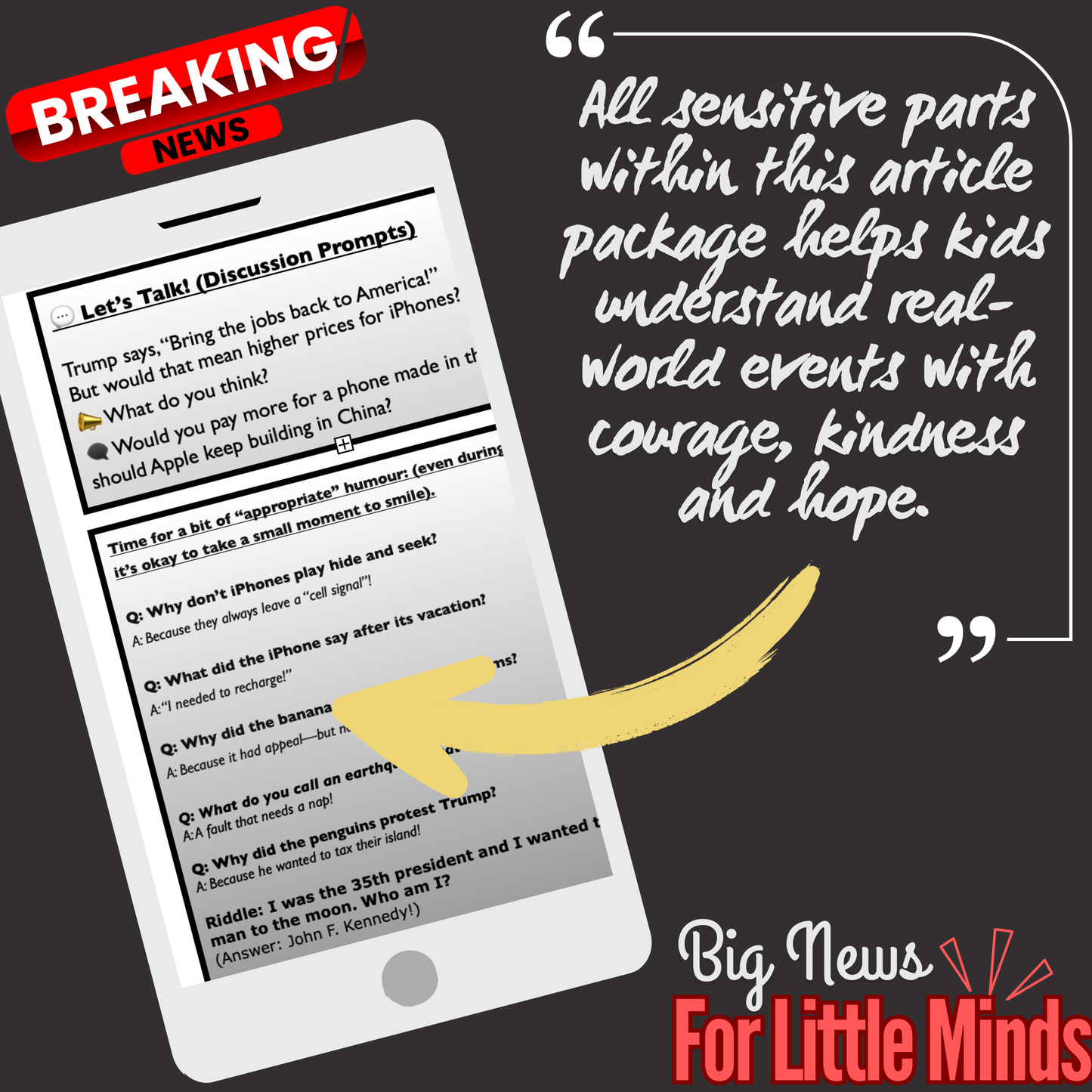 Apple Faces Trouble Over Trump’s Tariffs: Kids Article Pack & Freebies to Fill-In! 2025 Tariffs
