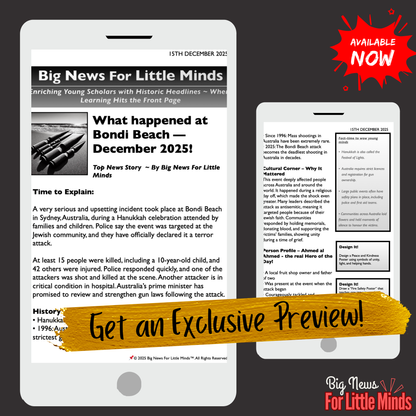 Bondi Beach Tragedy Terror & Bravery ~ News Pack for Students