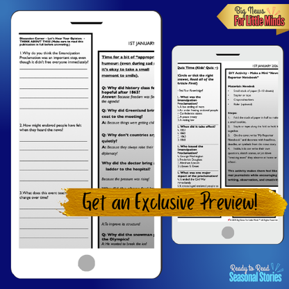 The Emancipation Proclamation for Kids: Why it Mattered! Article Pack with Freebies