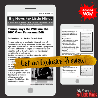 Trump vs Panorama: The Dispute Behind the Headlines: Kids Newspaper on this Drama!