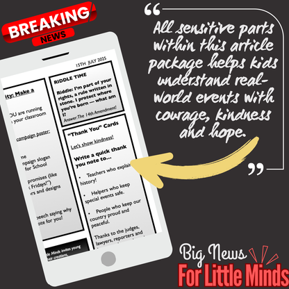 Trump’s Birthright Citizenship Order ~ Explained to Kids in Article Pack with Freebies!