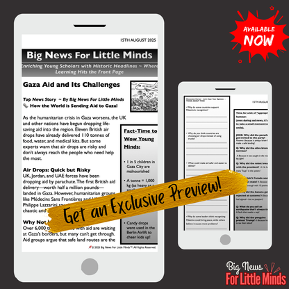 How Aid Reaches Gaza: A True Story for Kids & Freebie Worksheets in Article Pack
