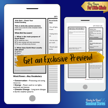 International Earth Hour: What is it & Amazing Facts to Know with Freebie fill-in Pages!