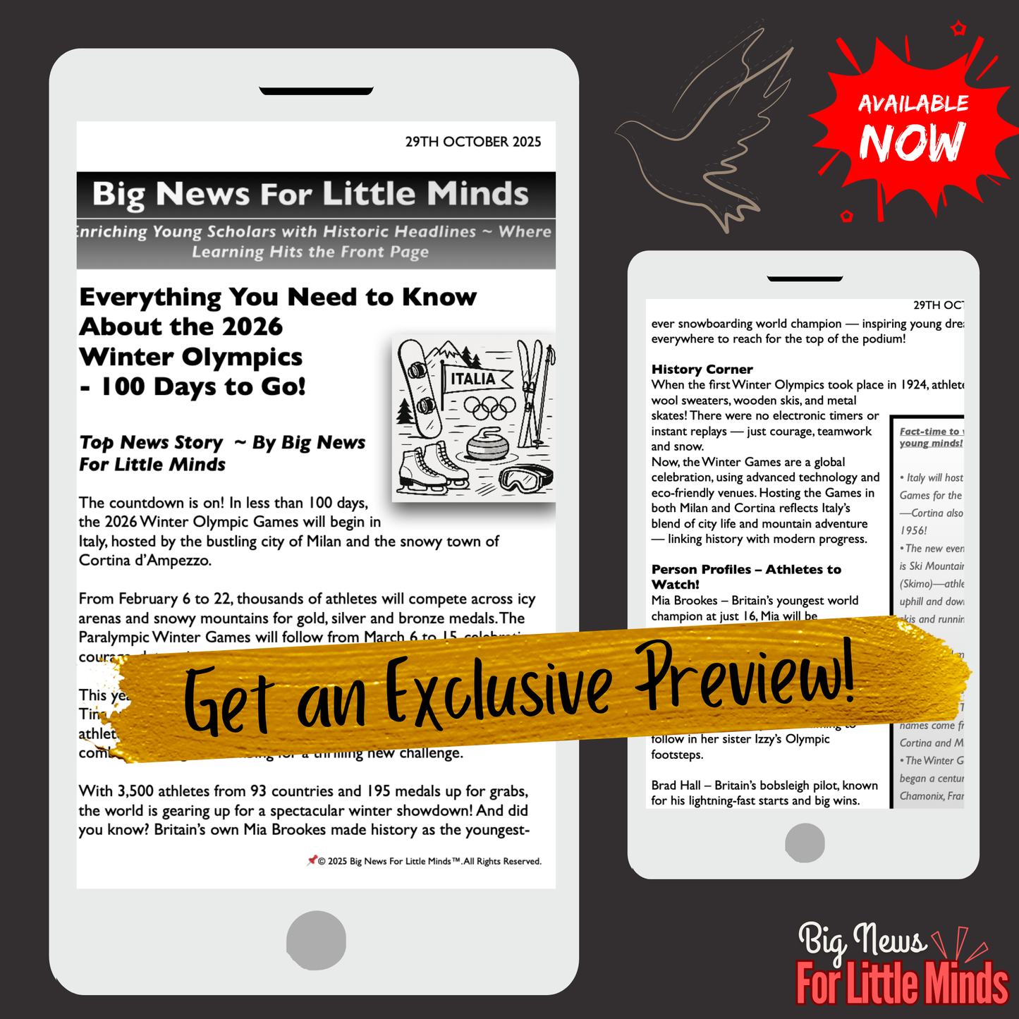 2026 Winter Olympics Kids Article Pack on this Upcoming Event! (Freebies included!)