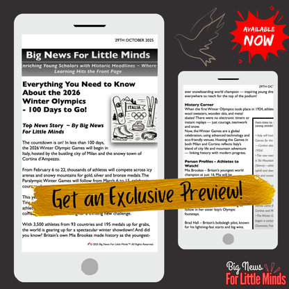 2026 Winter Olympics Kids Article Pack on this Upcoming Event! (Freebies included!)