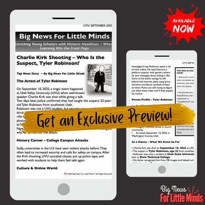 Who Is Tyler Robinson, Suspect in Charlie Kirk Shooting? Article Pack on True Crime