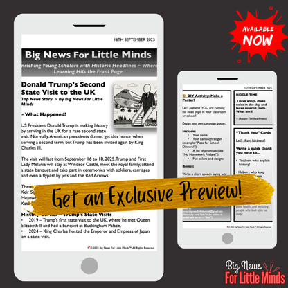 Donald Trump’s Second State Visit to the UK – What to Expect: Kids Article Pack with Freebies