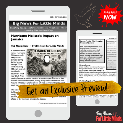 Hurricane Melissa’s Impact on Jamaica: Kids Article Package with Worksheets