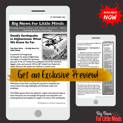 Afghanistan Shaken by Deadly Earthquake 2025: Article Package with Freebies