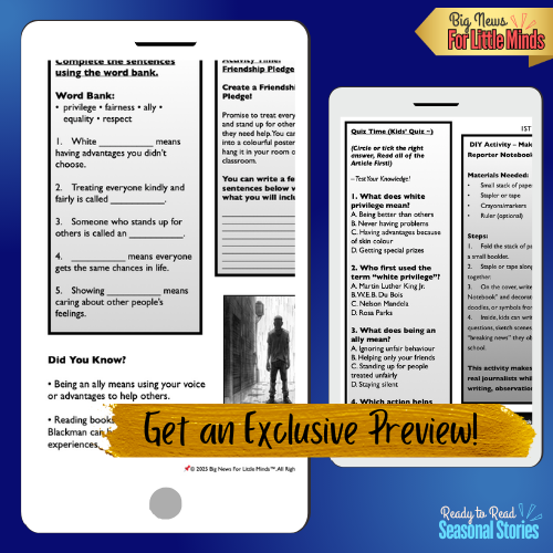 What is White Privilege: Awareness, Respect & Equality: Black History Month Package!