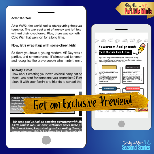 Victory in Europe Day (VE Day) – Kids Article & Activity Pack (Informational Reading)