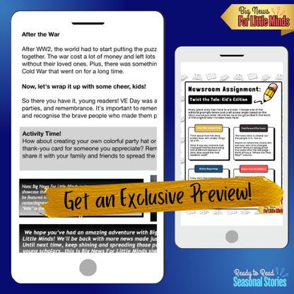 Victory in Europe Day (VE Day) – Kids Article & Activity Pack (Informational Reading)