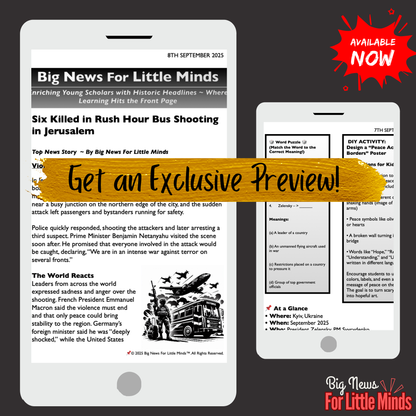 Jerusalem Bus Shooting Sparks Terror & Shocks World: Kids Article Pack & Freebies!