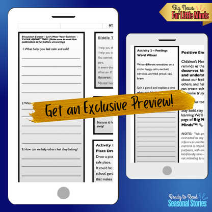 Children’s Mental Health: Big Feelings, Big Support! Kids Article & Freebie Pack!