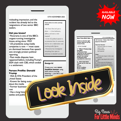 Trump vs Panorama: The Dispute Behind the Headlines: Kids Newspaper on this Drama!