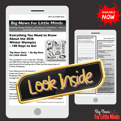 2026 Winter Olympics Kids Article Pack on this Upcoming Event! (Freebies included!)
