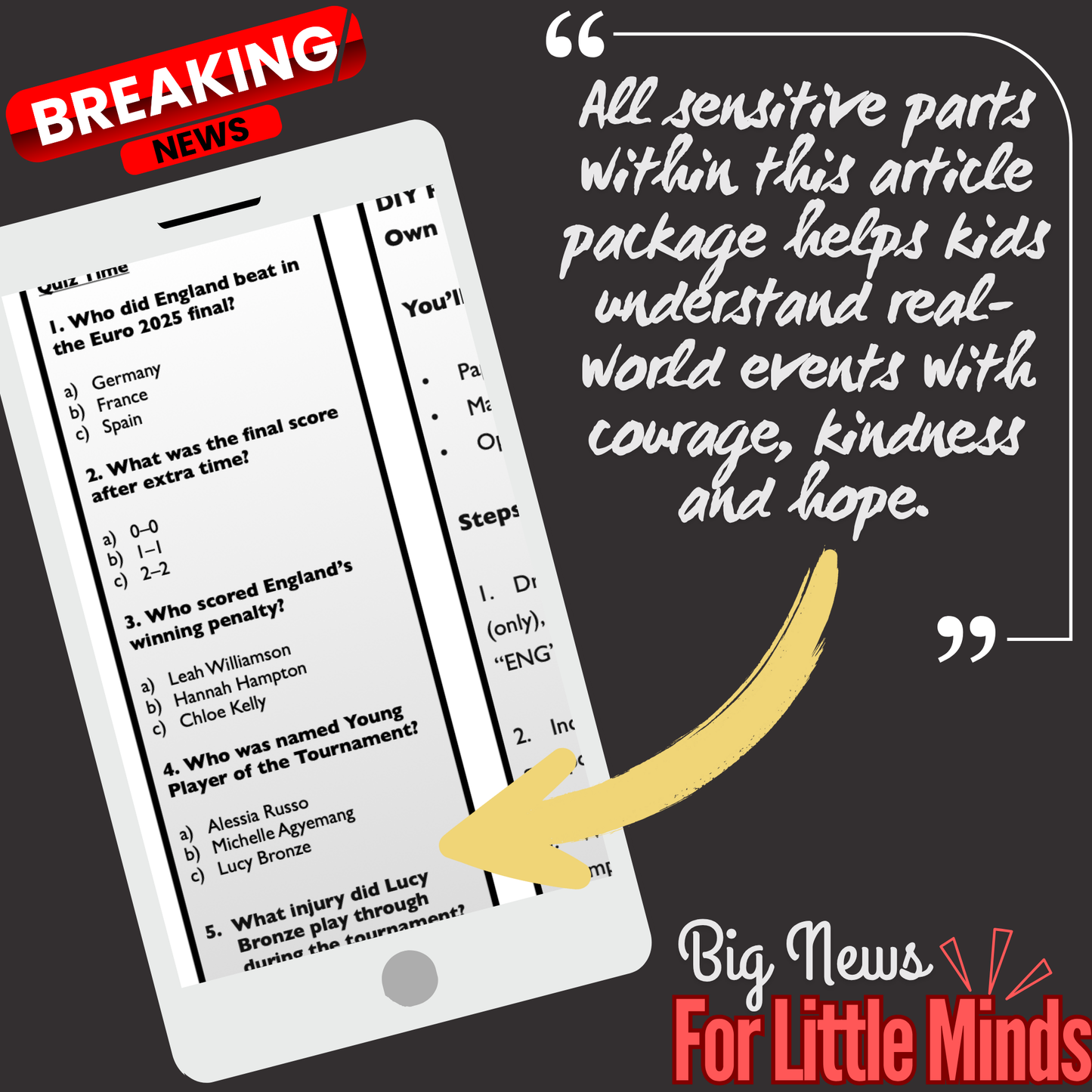 England’s Lionesses Triumph at Euro 2025 After Penalty Thriller! Article Pack with Freebie Worksheets!