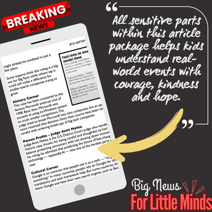 Victory for Google in Monopoly Case 2025: Kids Article Pack & Free Worksheets