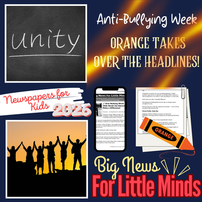 UNITED IN ORANGE! Unity Day: Anti-Bullying Newspaper & Activities for Kids 2026