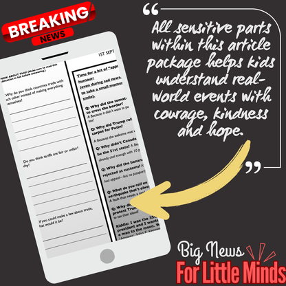 Trump Tariffs Illegal: Key Takeaways from Ruling in Kids Article Pack with Freebie Worksheets!