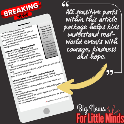 Giorgio Armani Passes Away: Who was he? A Legacy in Fashion Article Pack with Freebies