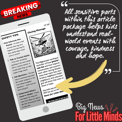 Afghanistan Shaken by Deadly Earthquake 2025: Article Package with Freebies