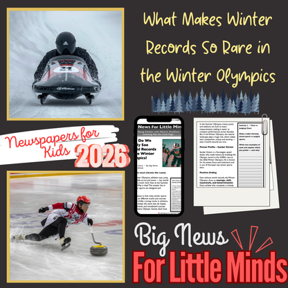 The Challenge of Breaking Winter Records in Winter Olympics: Article Pack for Kids!