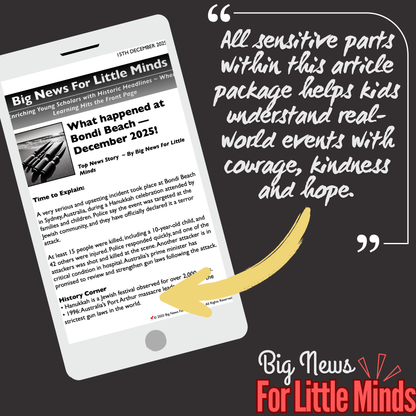 Bondi Beach Tragedy Terror & Bravery ~ News Pack for Students