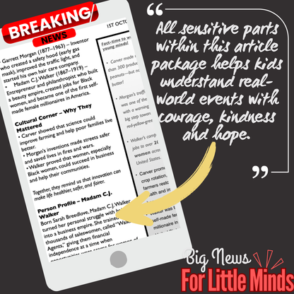 Legacy of Black Inventors in USA's History: Kids Article Pack 4 Black History Month