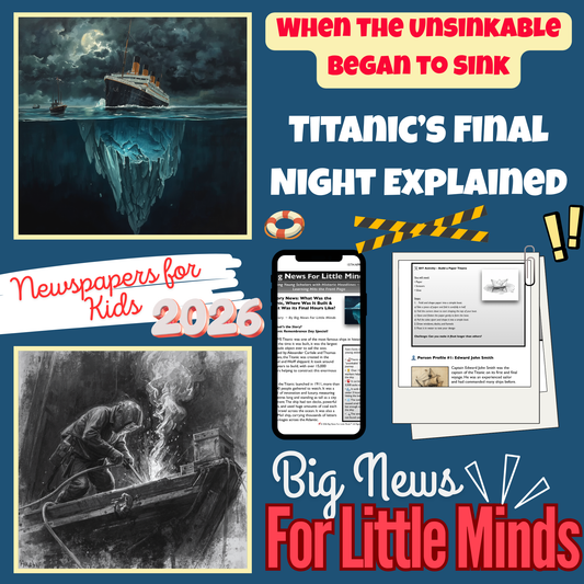 The Night Titanic Sank (Disaster) Complete Titanic Remembrance Day Lesson Package!