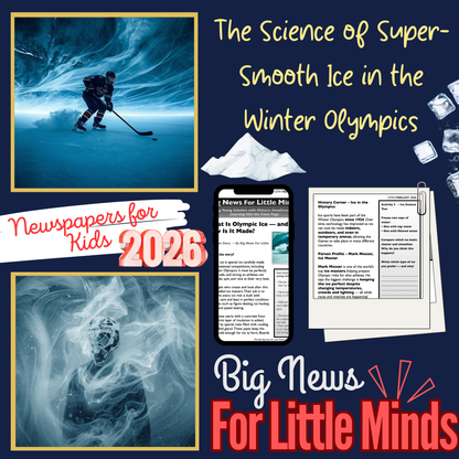 How Olympic Ice Is Made for Winter Olympics: Kids info & Critical Thinking Pack!