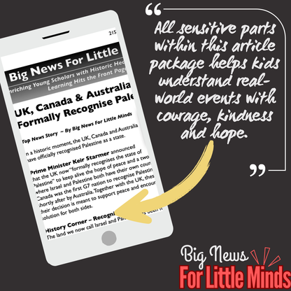 Palestine has Been Recognised by UK & More (News Pack 4 Kids with Freebies)