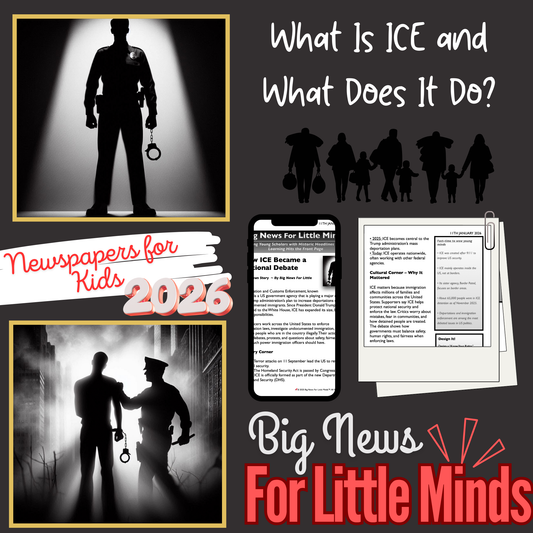 Who Are ICE Agents and Why Do They Matter? Kids Article Pack with Worksheets
