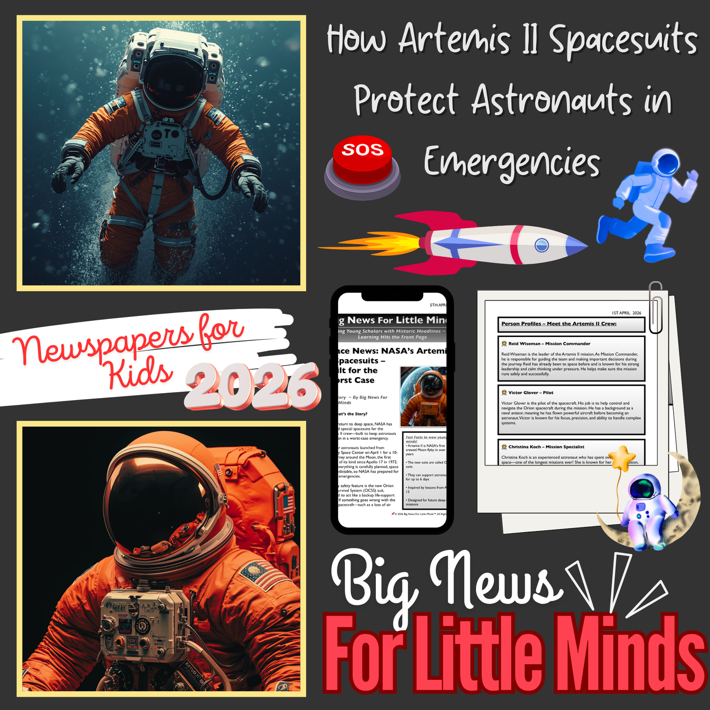Artemis II Spacesuits: A Lifeboat You Can Wear if in Danger in Space! Article Pack