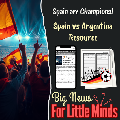 Spain Wins the 2026 FIFA World Cup – Newspaper, Quiz, Critical Thinking & Activities!