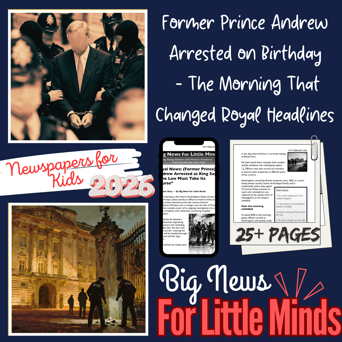 Andrew Mountbatten-Windsor Arrested: What's the Story & Kings' Reply! Article Pack