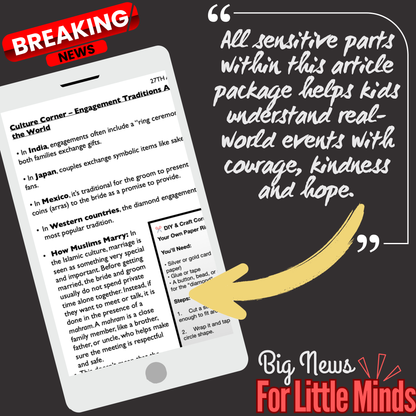 Taylor Swift Says Yes & is Engaged to Travis Kelce! Kids Article Pack & Freebie Worksheets!