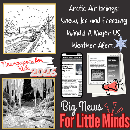 Arctic Air Showering Snow and Ice Across the US, January 2026! Kids News Pack