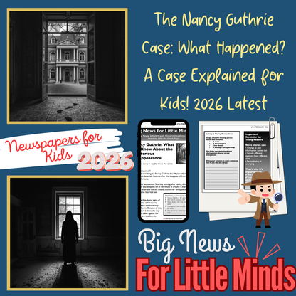Kids' News Pack on: Nancy Guthrie’s Disappearance ~ Free Worksheets included!